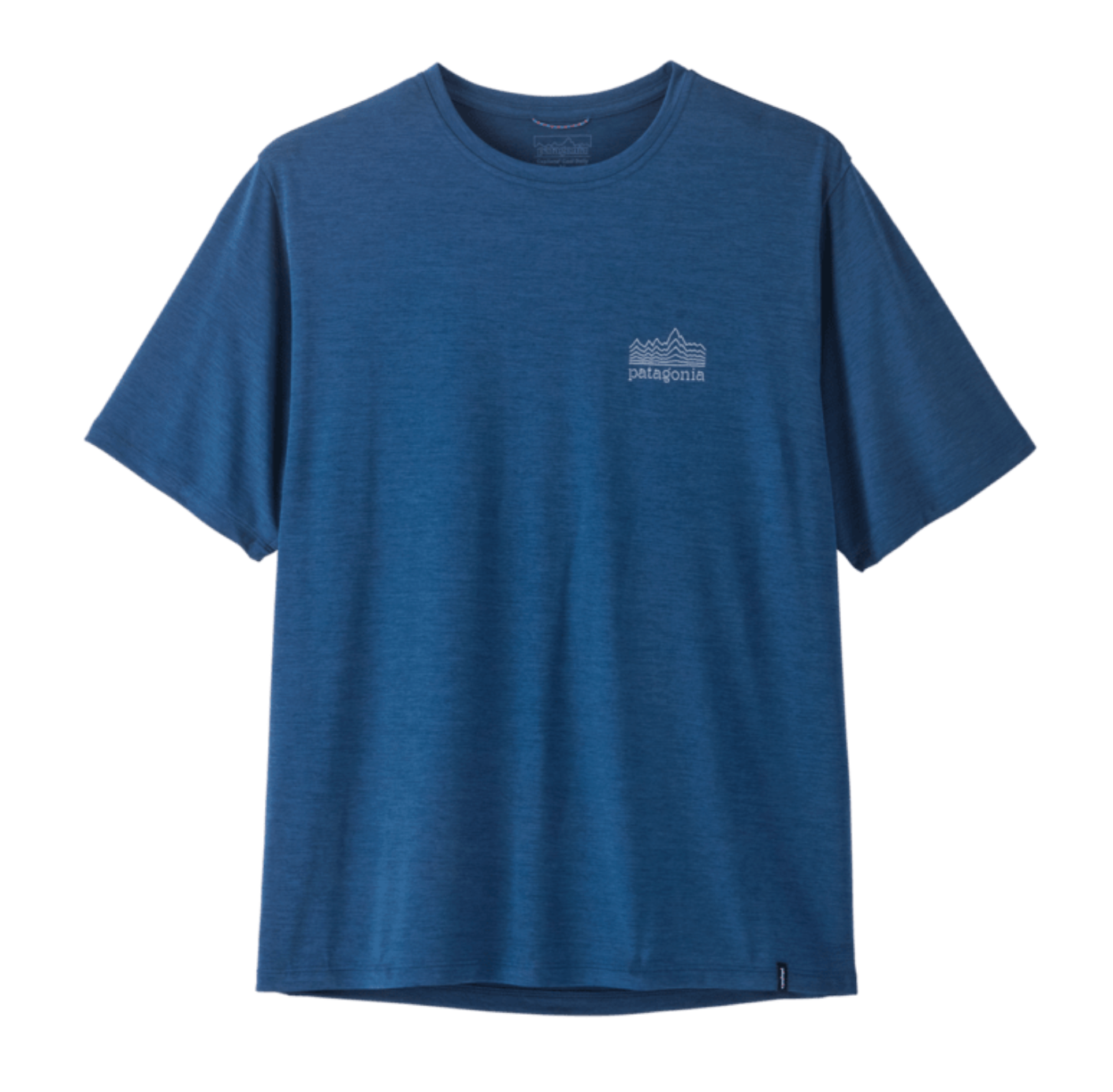 camiseta técnica Patagonia hombre Cap Cool Daily Shirt color Strataspire vista frontal