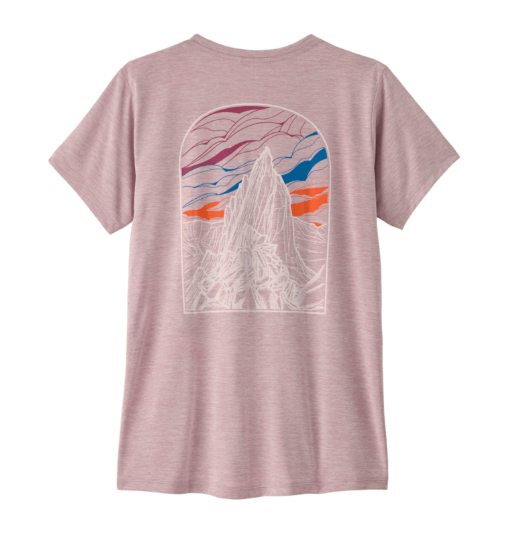 camiseta técnica Patagonia mujer Cap Cool Daily Shirt Quiet Violet vista trasera