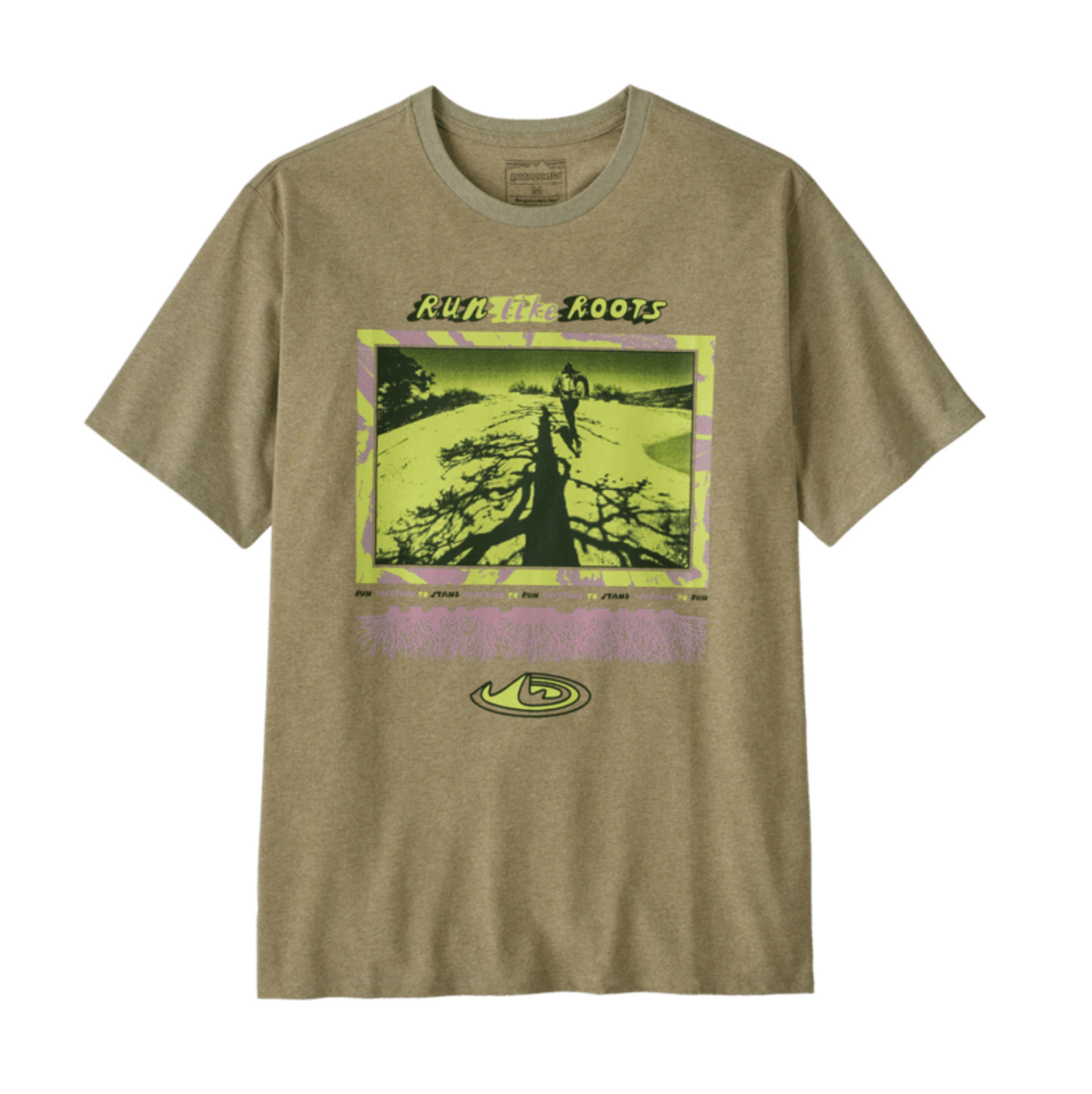 camiseta Patagonia Responsibili-Tee hombre color Gumtree Green vista frontal