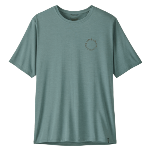 camiseta técnica Patagonia hombre Cap Cool Daily Shirt Blue Sage vista frontal