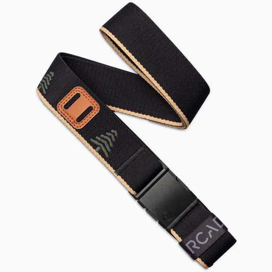 cinturón elástico Arcade Blackwood Black Sand para senderismo trekking viajes y uso diario