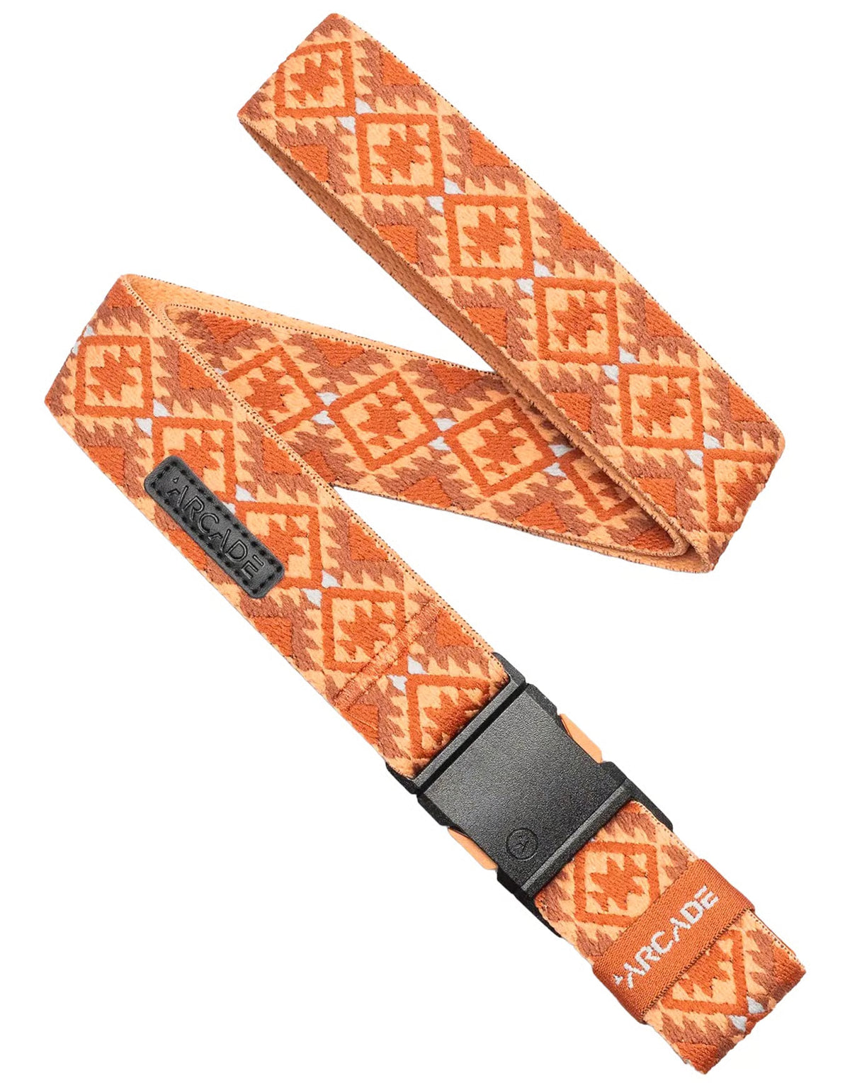 cinturón elástico Arcade Twilight Slim color Copper Rust para senderismo, viajes y uso diario