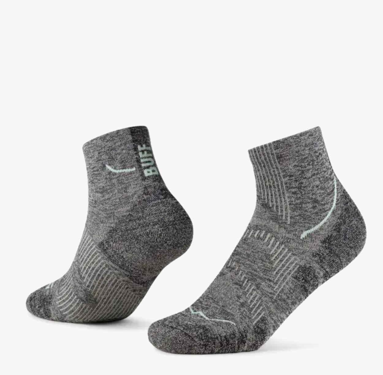 calcetines técnicos BUFF DRIFLX Quarter Length Socks color Grey