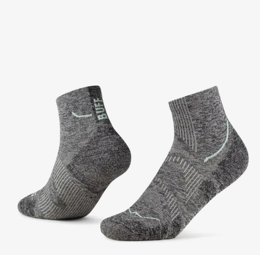 calcetines técnicos BUFF DRIFLX Quarter Length Socks color Grey