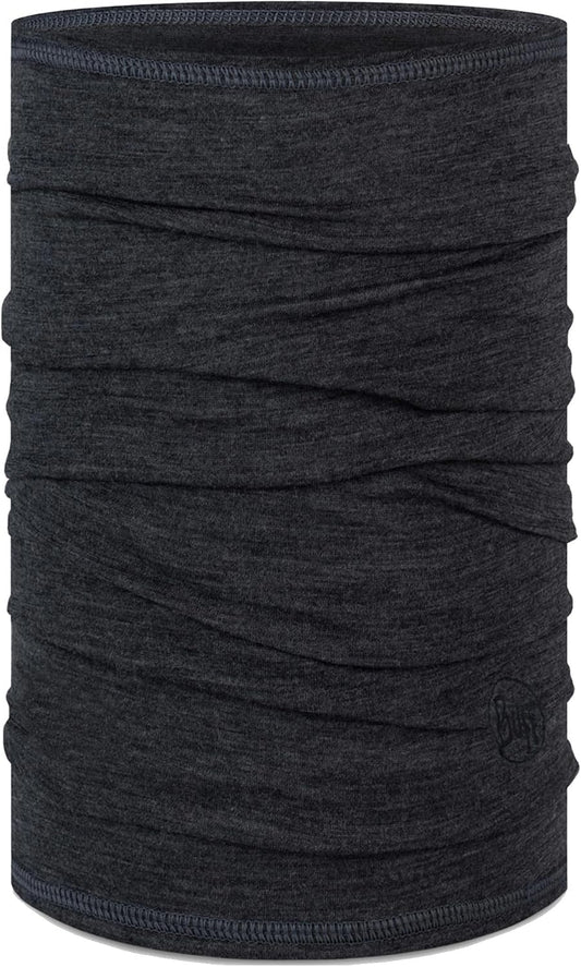 braga de cuello BUFF Merino Lightweight de lana merino en color Grey