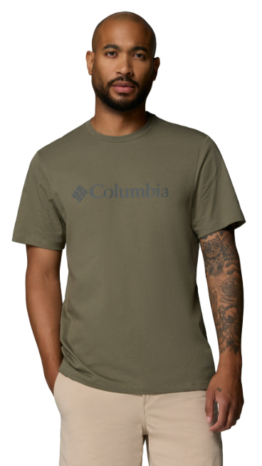 camiseta Columbia CSC Basic Logo Tee hombre vista frontal green