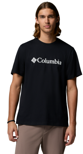 camiseta Columbia CSC Basic Logo Tee hombre vista frontal black