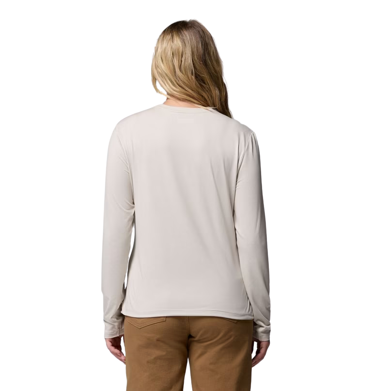 vista trasera de la camiseta de manga larga Columbia Parsons Point Graphic Tee para mujer