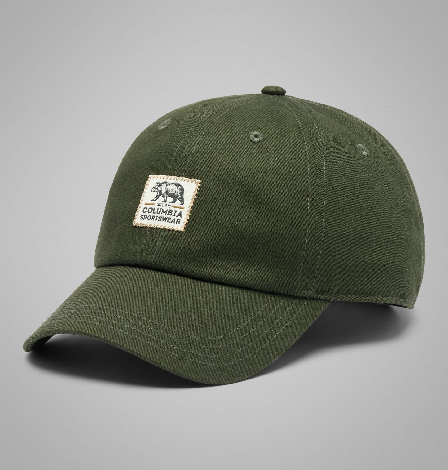 gorra Columbia Provisions Ball Cap color Greenscape Woven Bear vista frontal