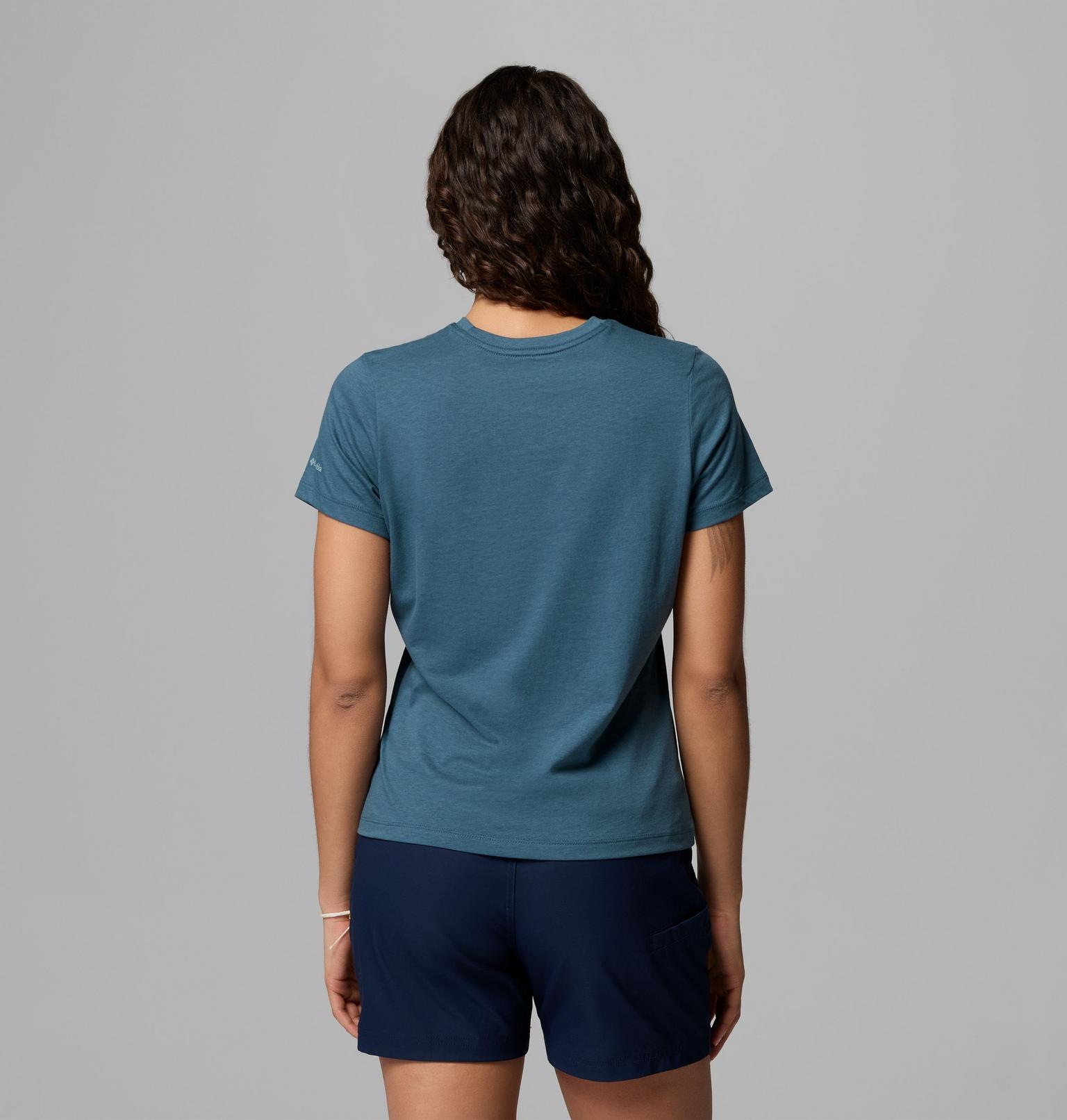 camiseta Columbia Ruby Springs Graphic Fitted mujer vista trasera azul