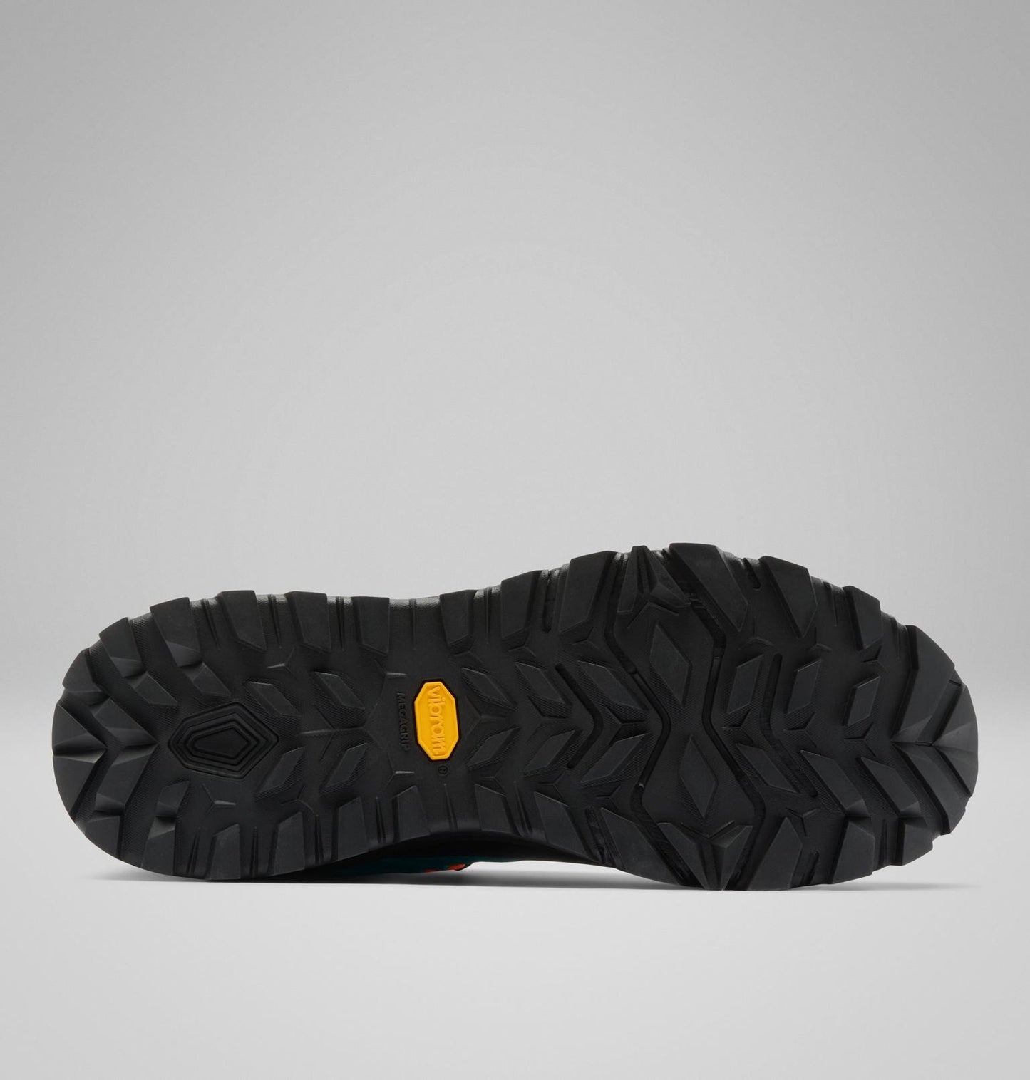 Detalle de la suela vibram con agarre de las Columbia Tellurix Titanium impermeables