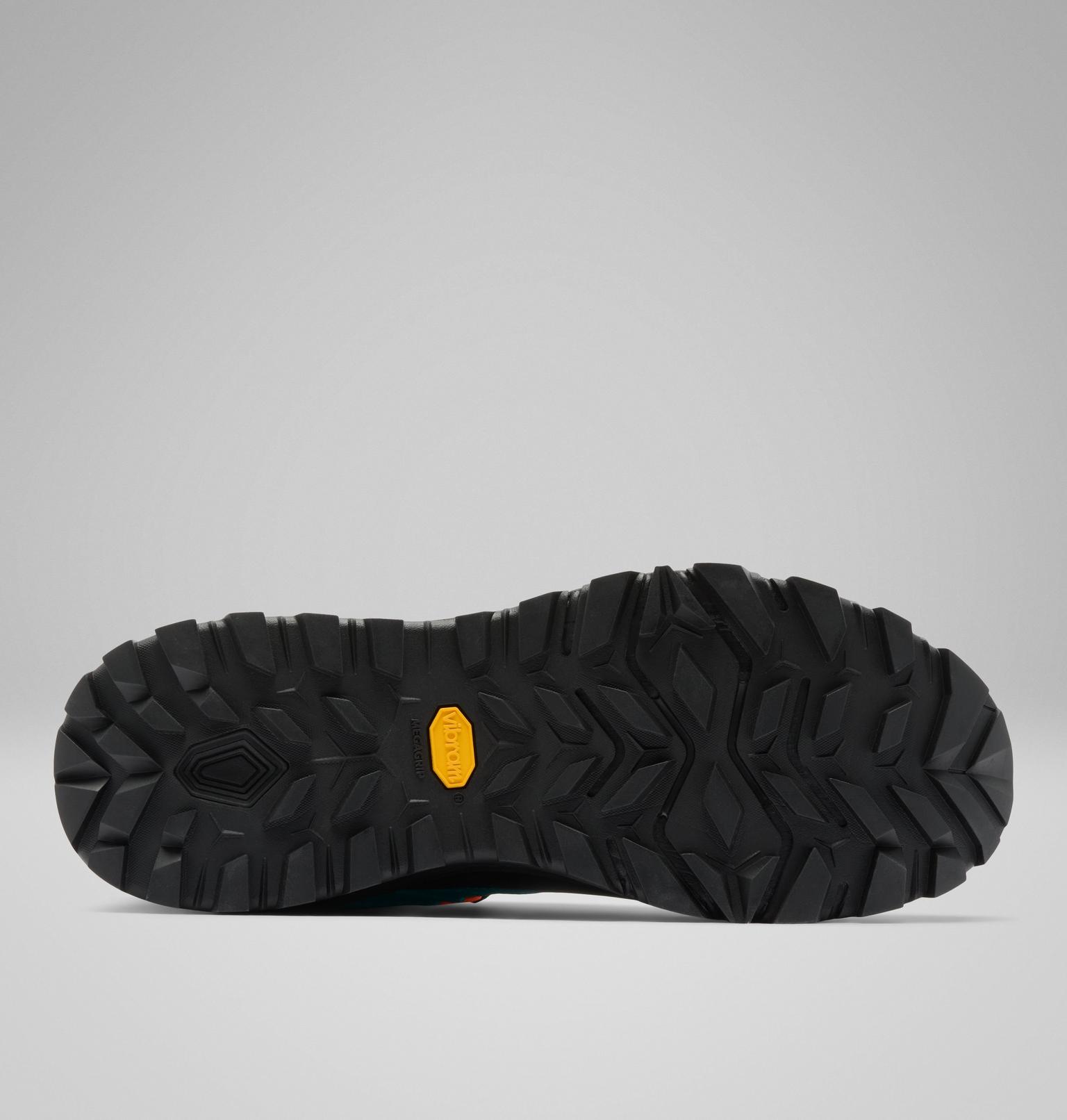 Detalle de la suela vibram con agarre de las Columbia Tellurix Titanium impermeables