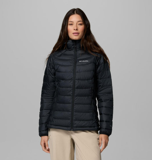 chaqueta térmica Columbia Powder Lite II con capucha para mujer en color Black