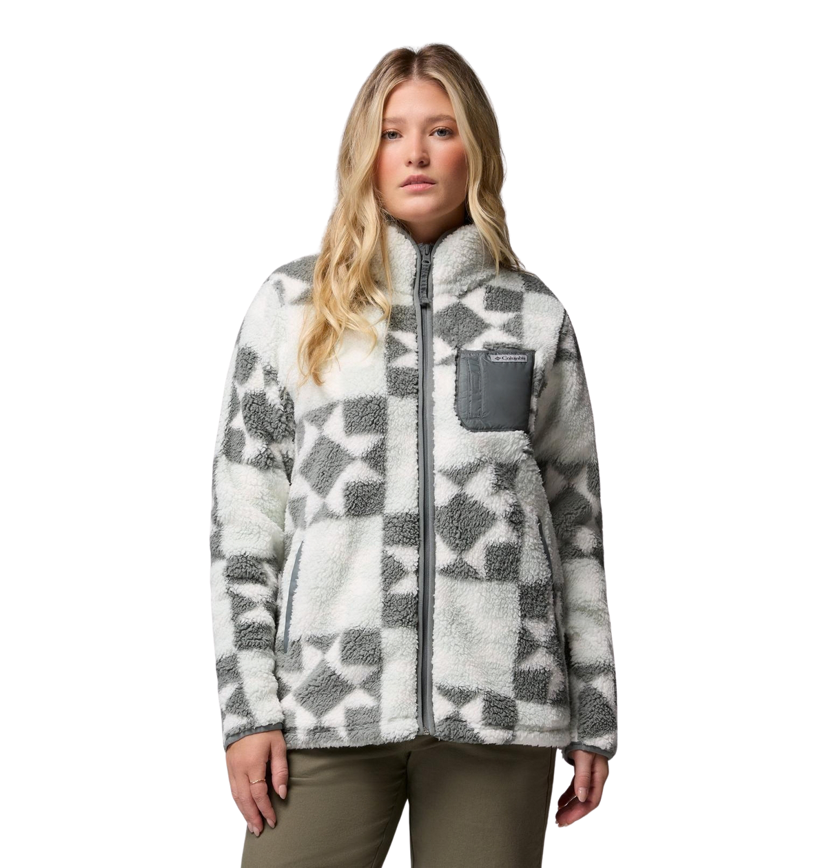 chaqueta polar Columbia West Bend Full Zip para mujer en color Tea Light