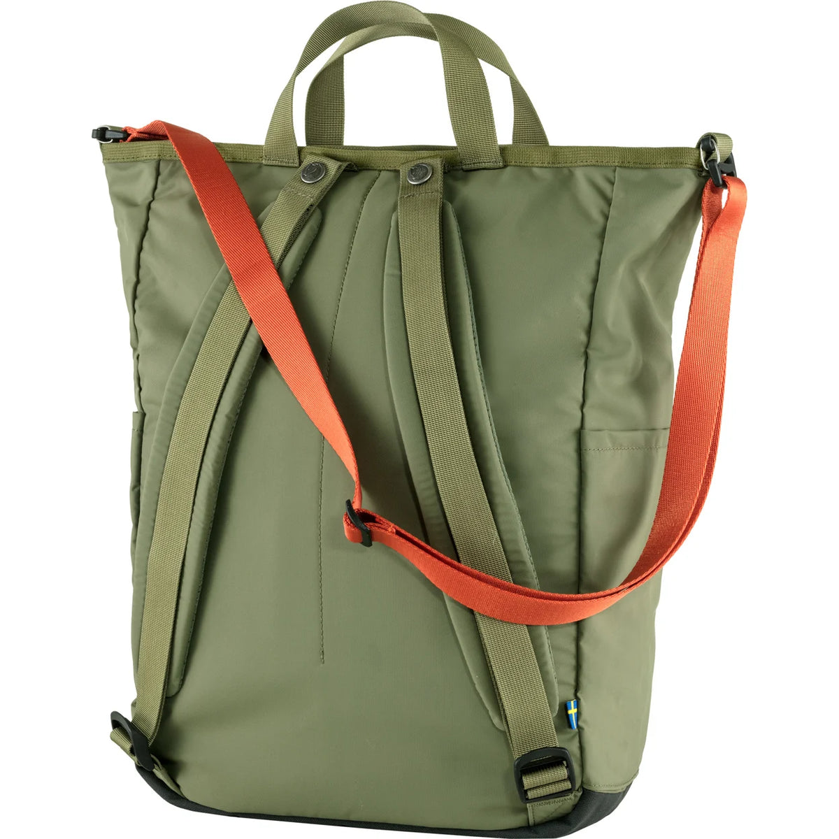 Parte trasera de la mochila tote Fjällräven High Coast Totepack con correas para llevarla como mochila