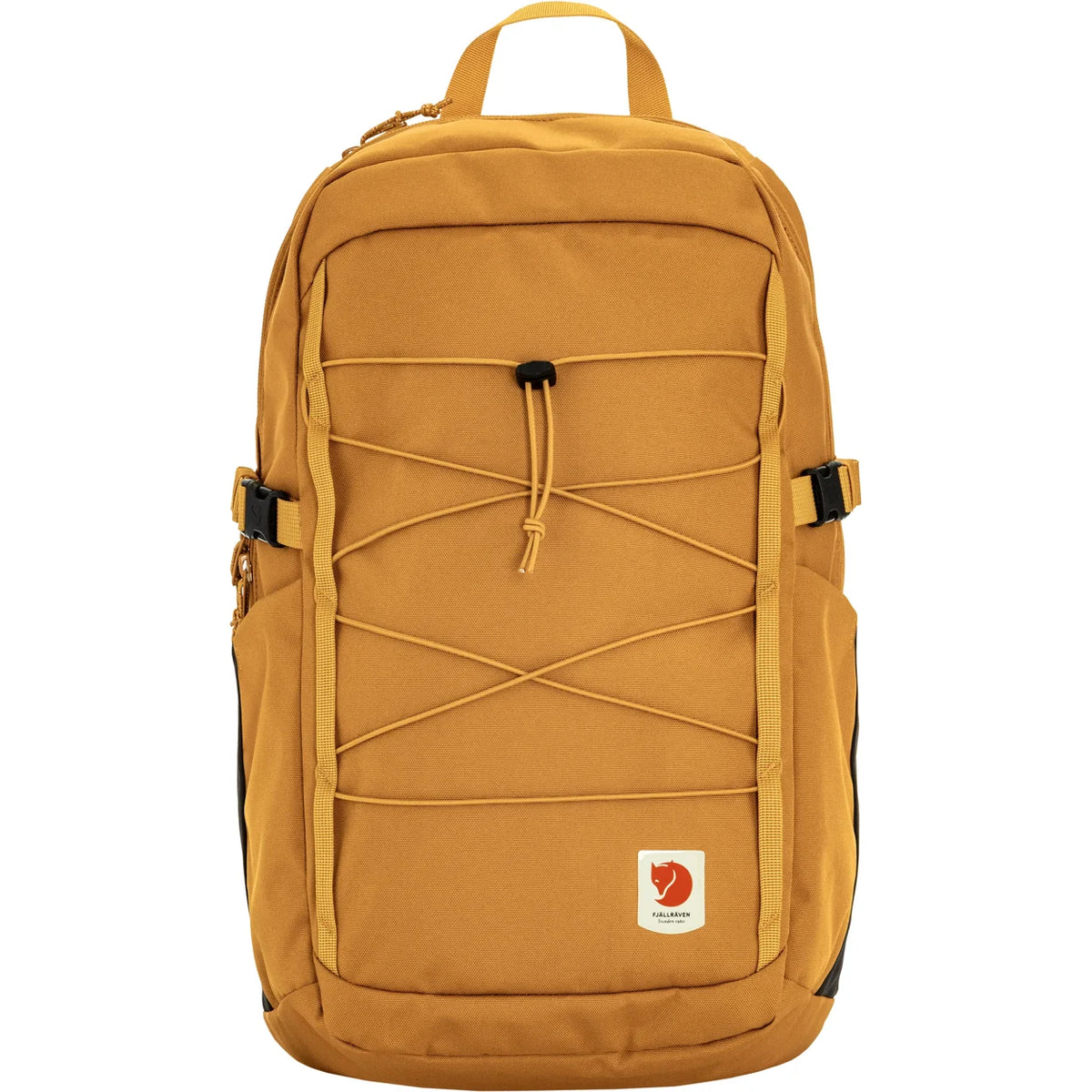mochila Fjällräven Skule 24L para senderismo, viajes y uso diario gold 