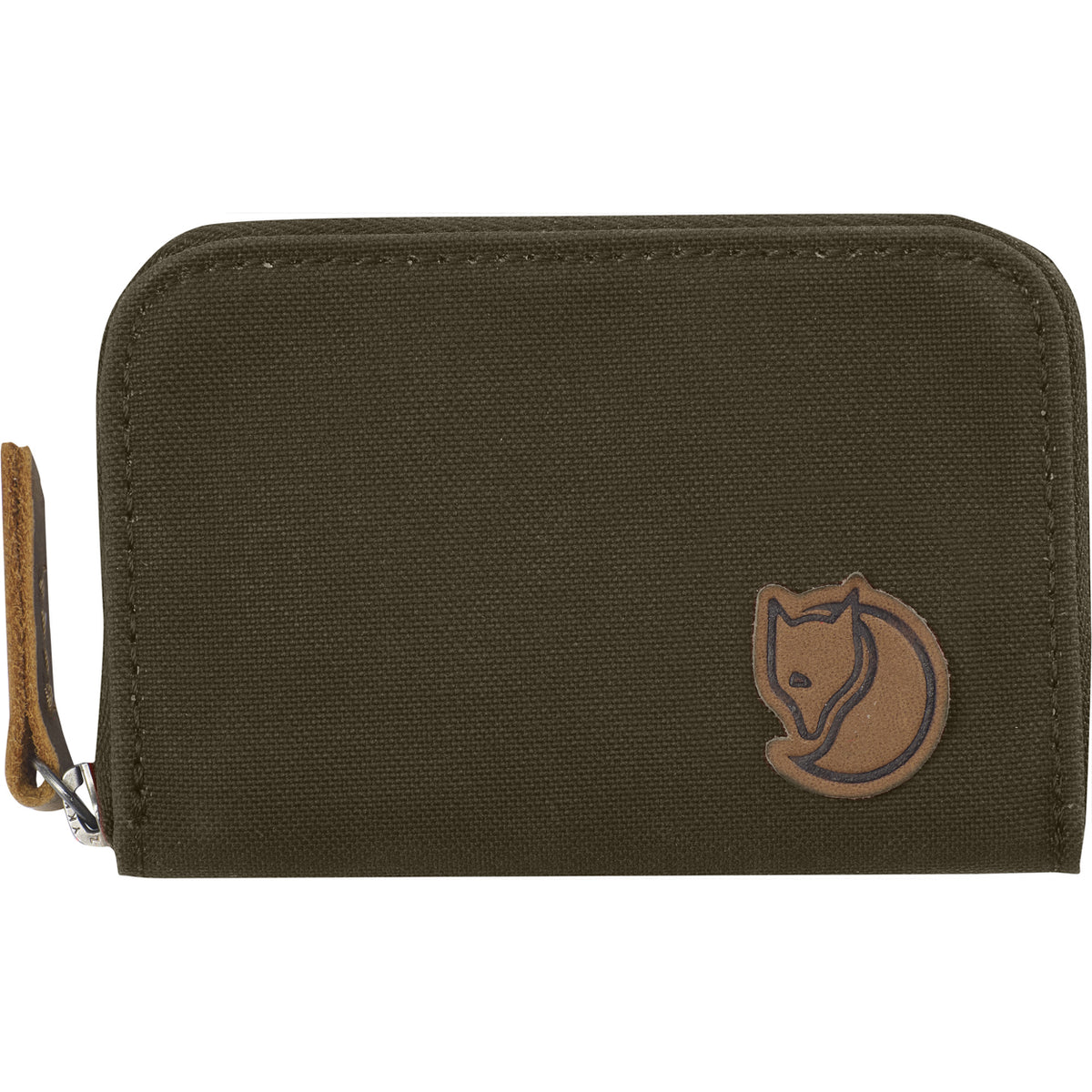 tarjetero Fjällräven Zip Card Holder con cremallera color Dark Olive