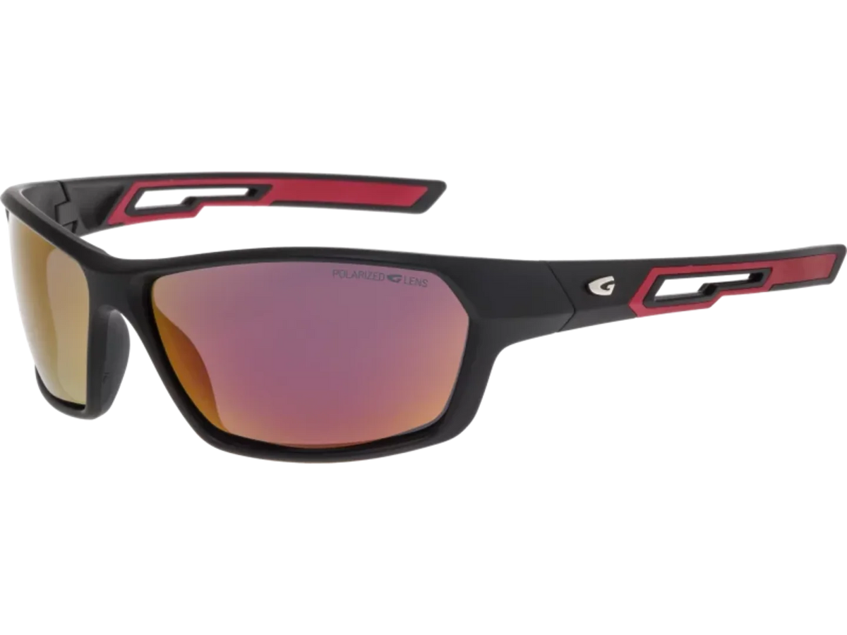 gafas de sol deportivas GOG Jil White con lente categoría 3 negras rojas