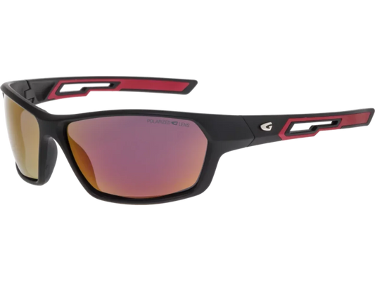 gafas de sol deportivas GOG Jil White con lente categoría 3 negras rojas