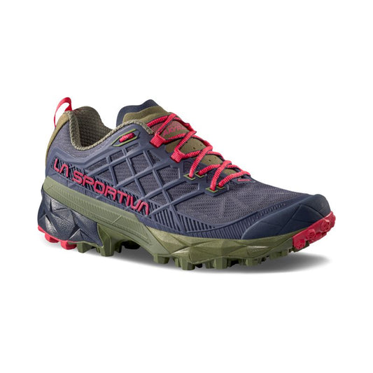 zapatillas La Sportiva Akyra II mujer vista lateral perfil color Night Sky Cypress