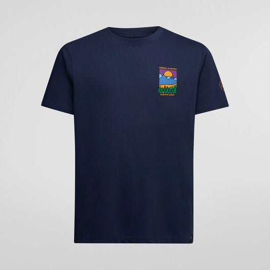 camiseta La Sportiva Always Climbing T-Shirt hombre color Night Sky vista frontal