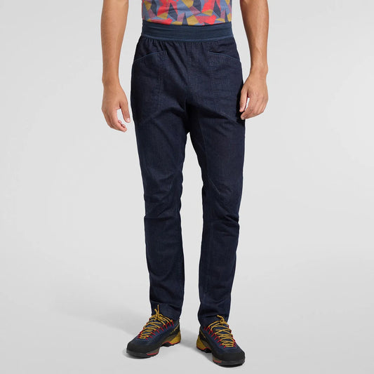 Pantalón La Sportiva Cave Jeans para escalada y uso outdoor diario