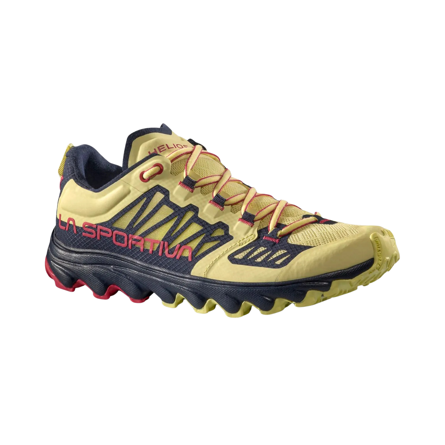 zapatillas La Sportiva Helios III mujer color Zest Night Sky vista lateral perfil