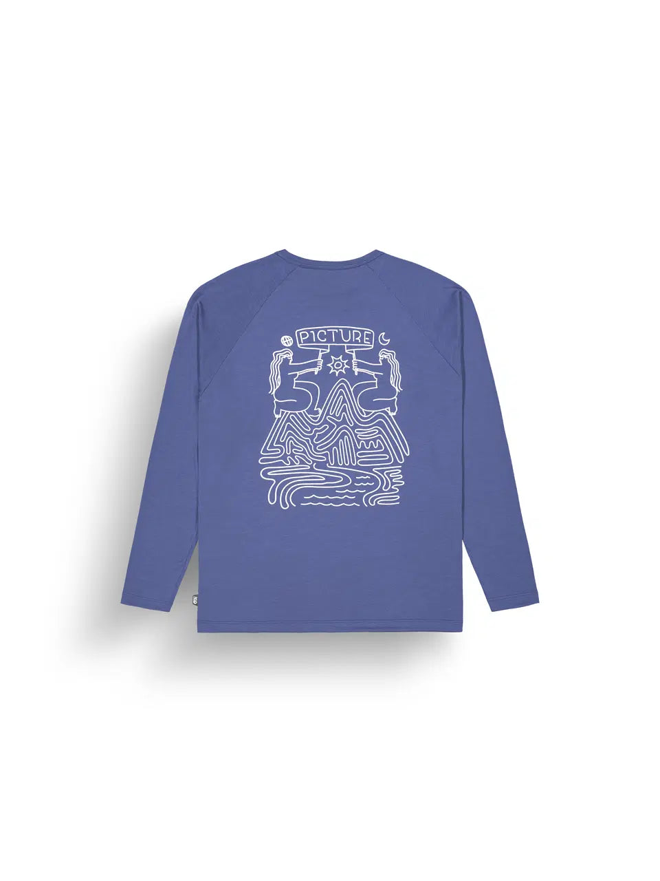 Picture Maribo L/S Surf Tee Skipper Blue vista trasera