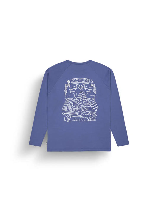 Picture Maribo L/S Surf Tee Skipper Blue vista trasera