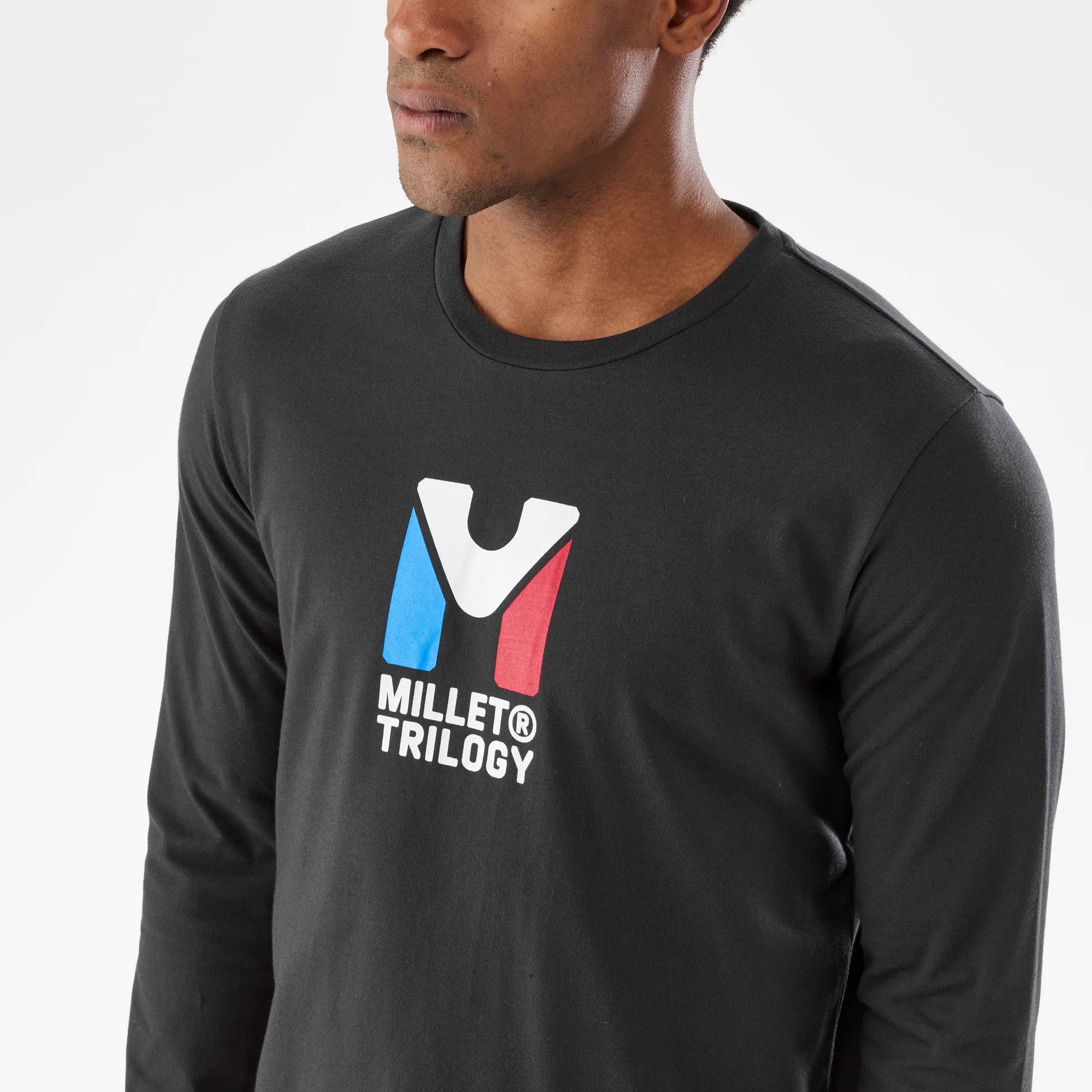 detalle gráfico de la camiseta Millet Chamonix Trilogy LS hombre
