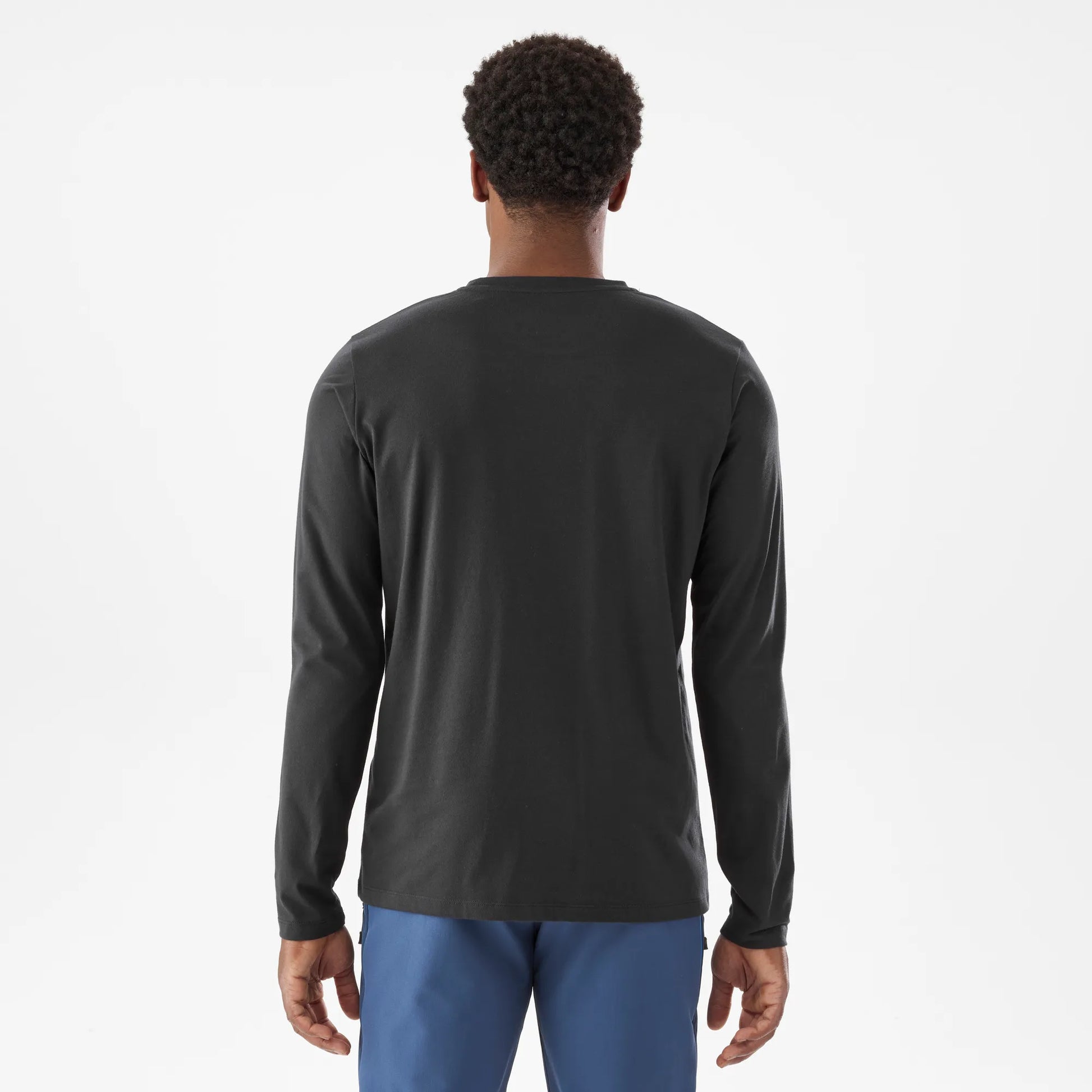 camiseta de manga larga Millet Chamonix Trilogy LS hombre color Noir vista trasera