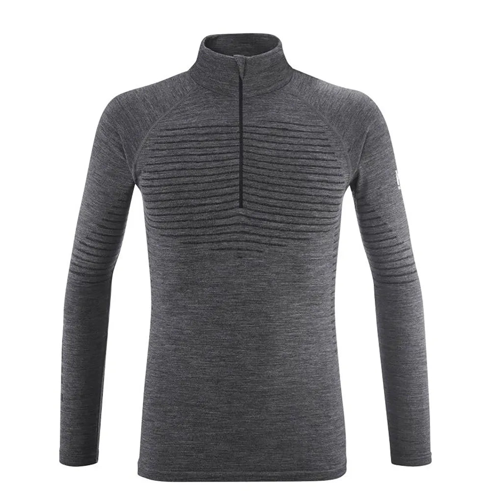 camiseta térmica Millet Dry Warm hombre color Grey vista frontal