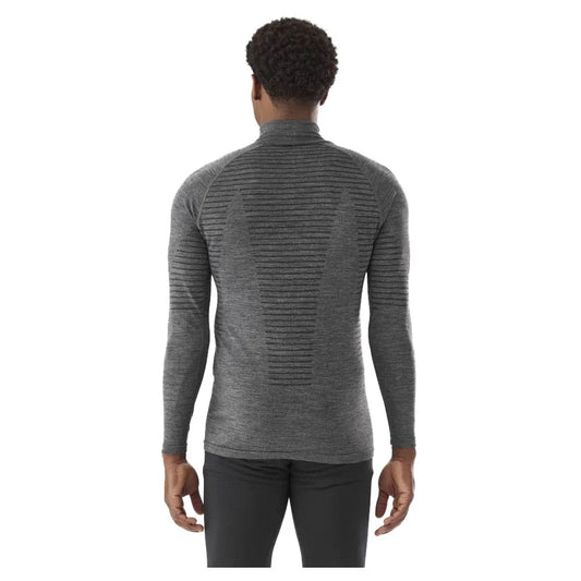 camiseta térmica Millet Dry Warm hombre color Grey vista trasera