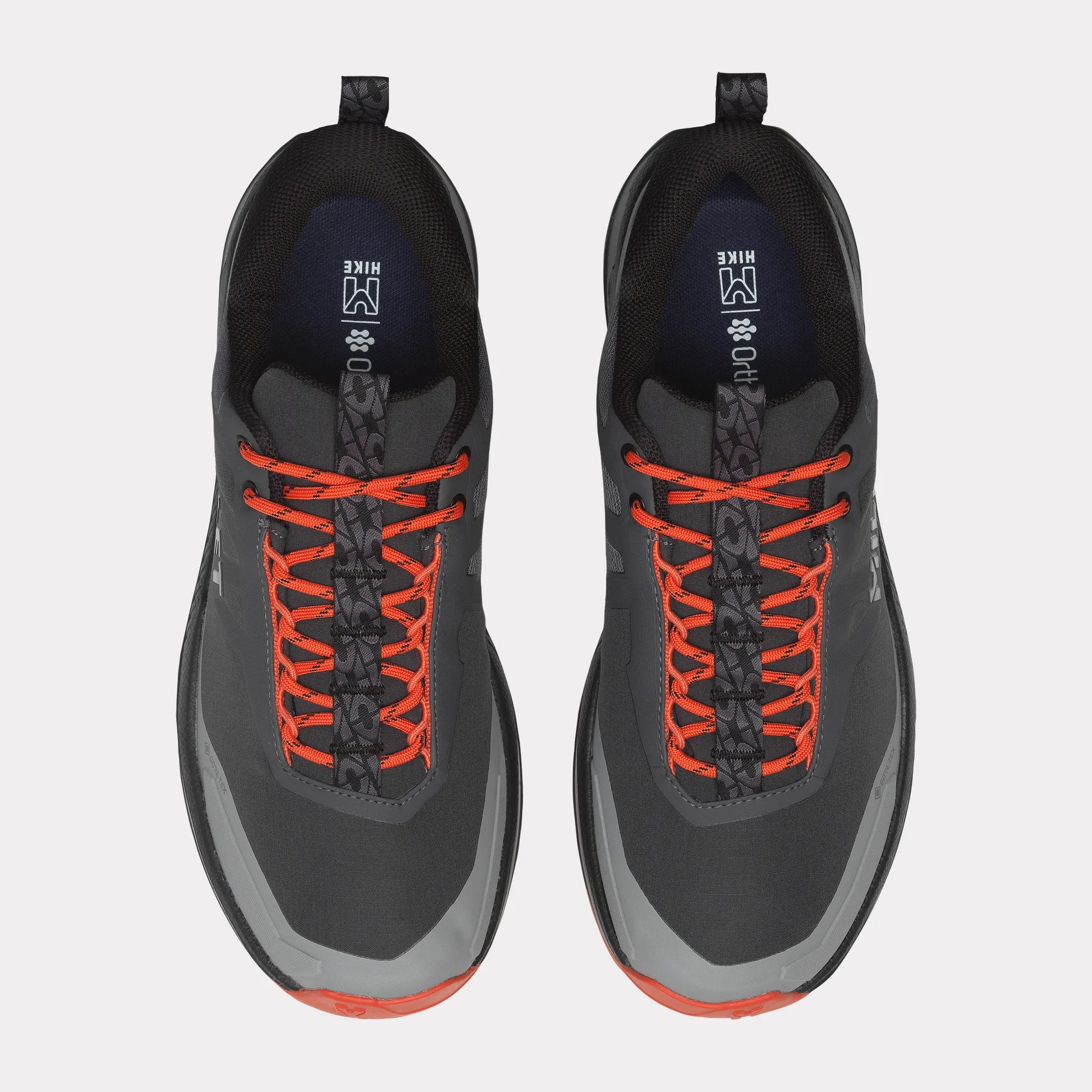 zapatillas Millet Seneca GTX hombre vistas desde arriba con detalle del ajuste y los cordones