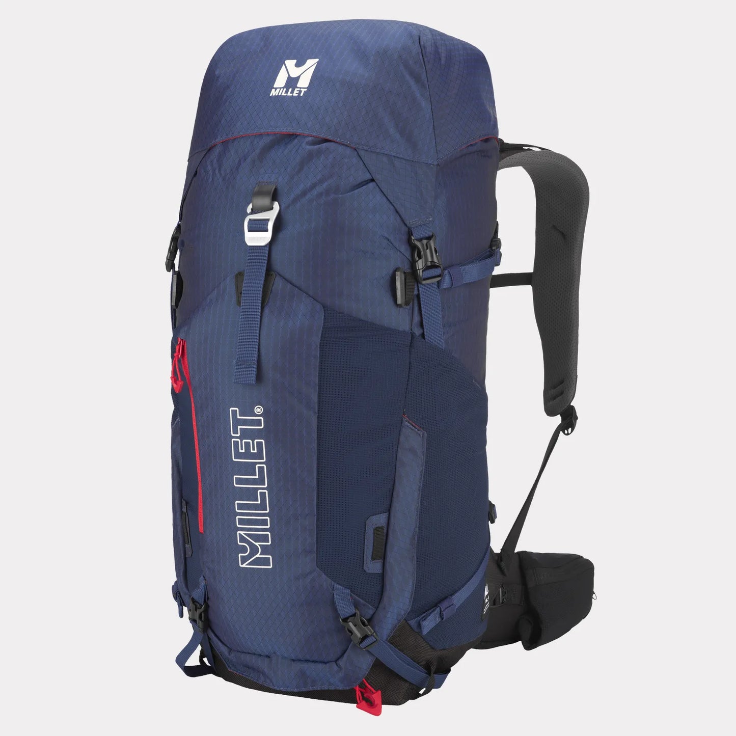 mochila Millet Ubic 40 de 40 litros vista frontal azul