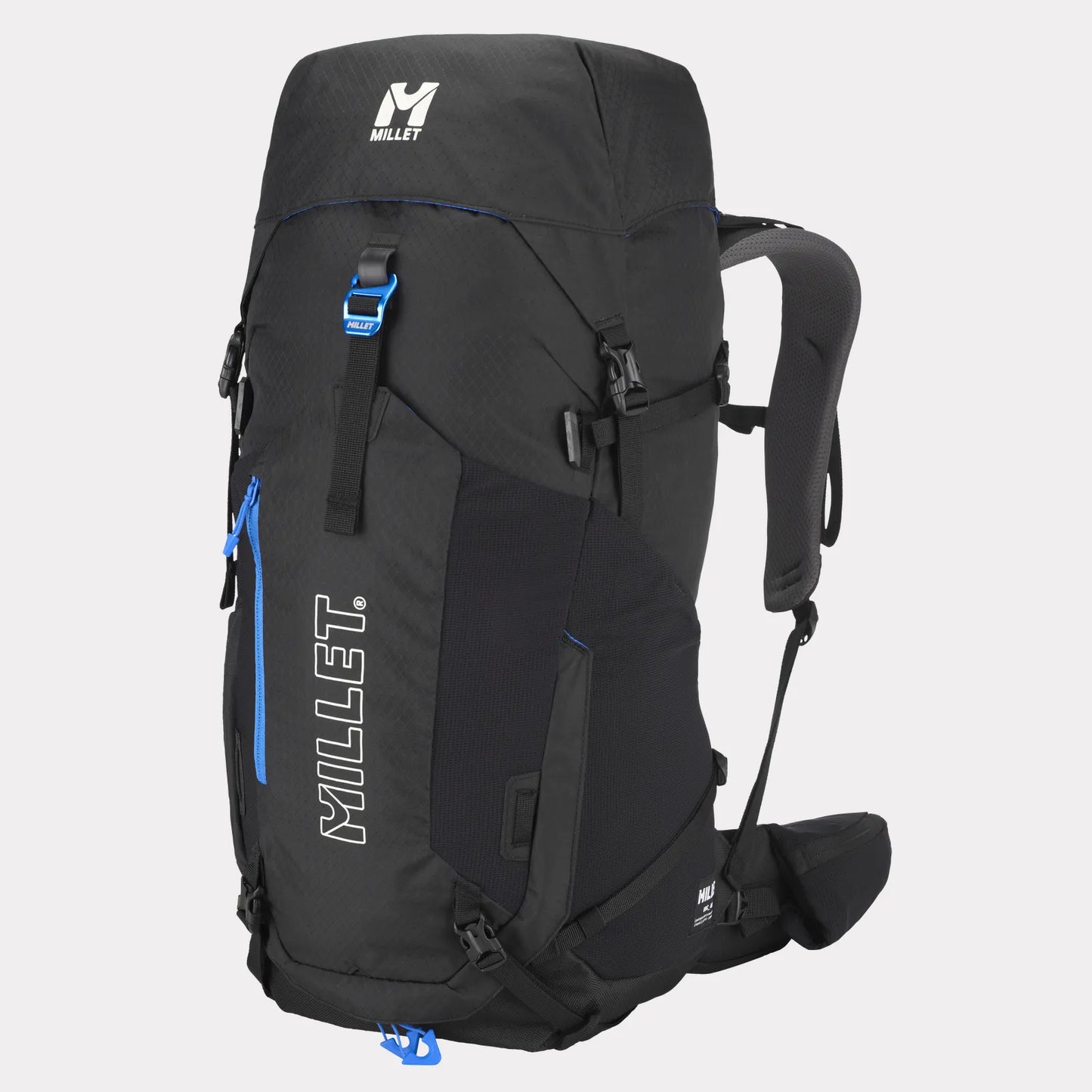 mochila Millet Ubic 40 de 40 litros vista frontal negra