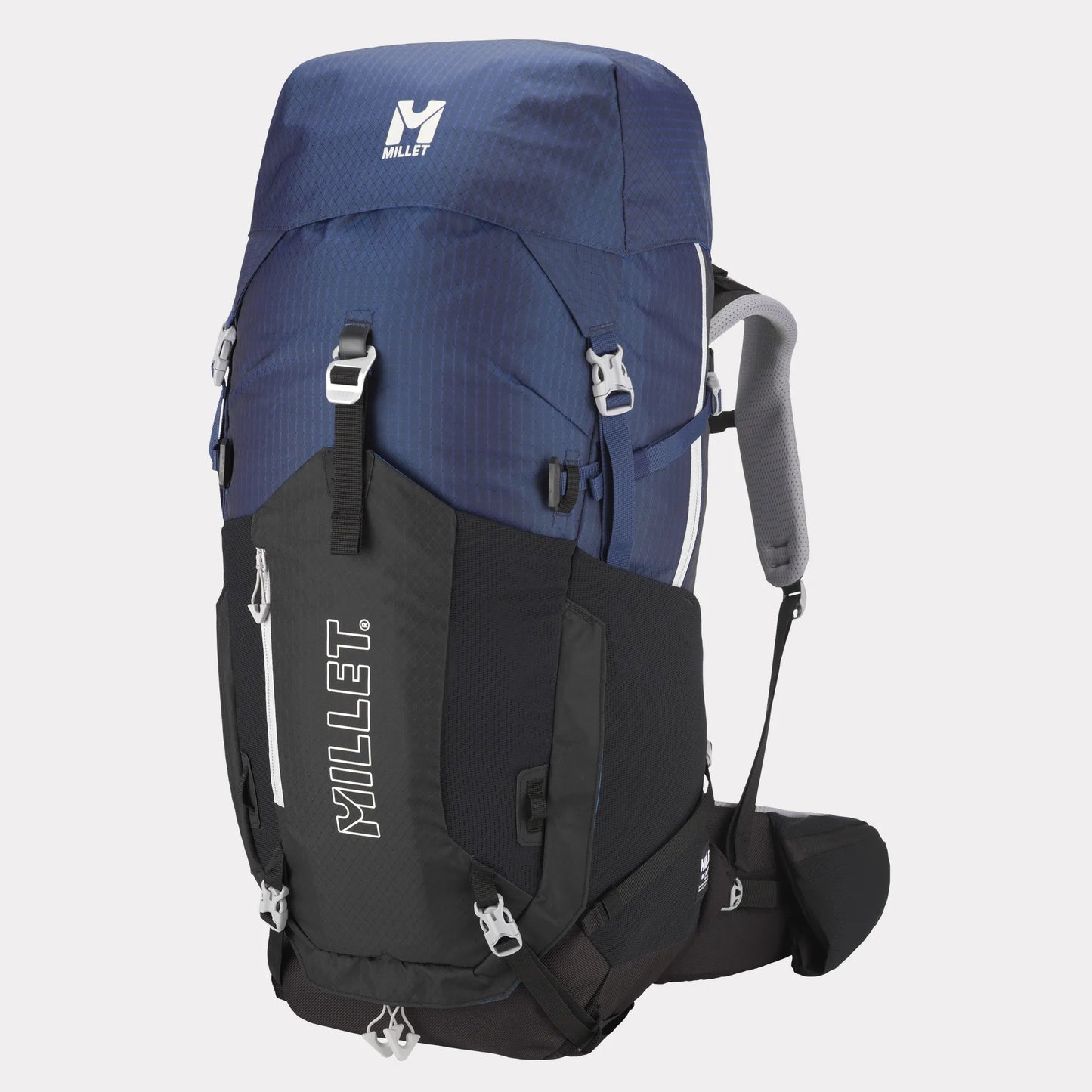 mochila Millet Ubic 50+10 mujer color Black Dark Blue vista frontal