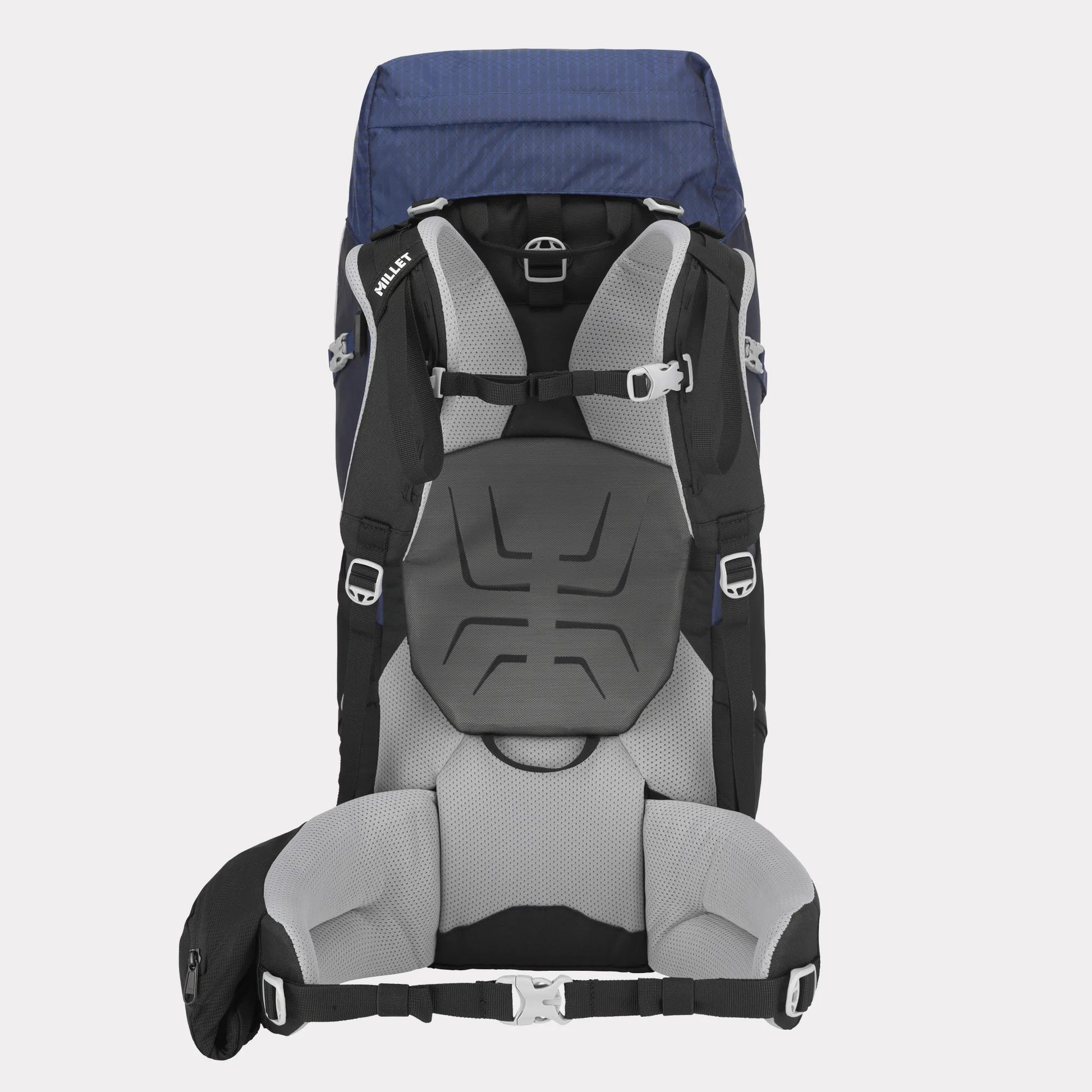 parte trasera y sistema de transporte de la mochila Millet Ubic 50+10 mujer