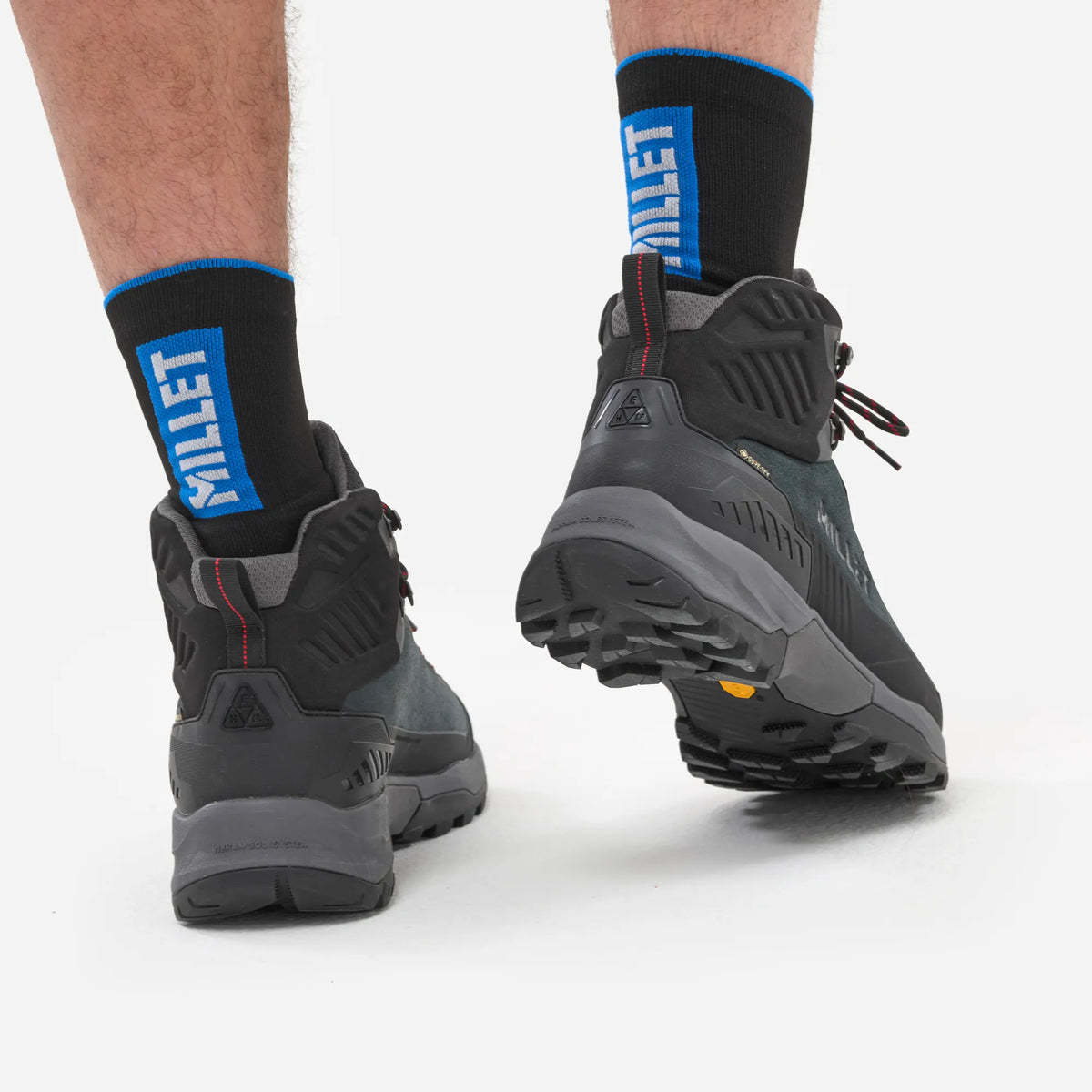 detalle de la puntera y el talón de las botas Millet Ubic Mid GTX hombre