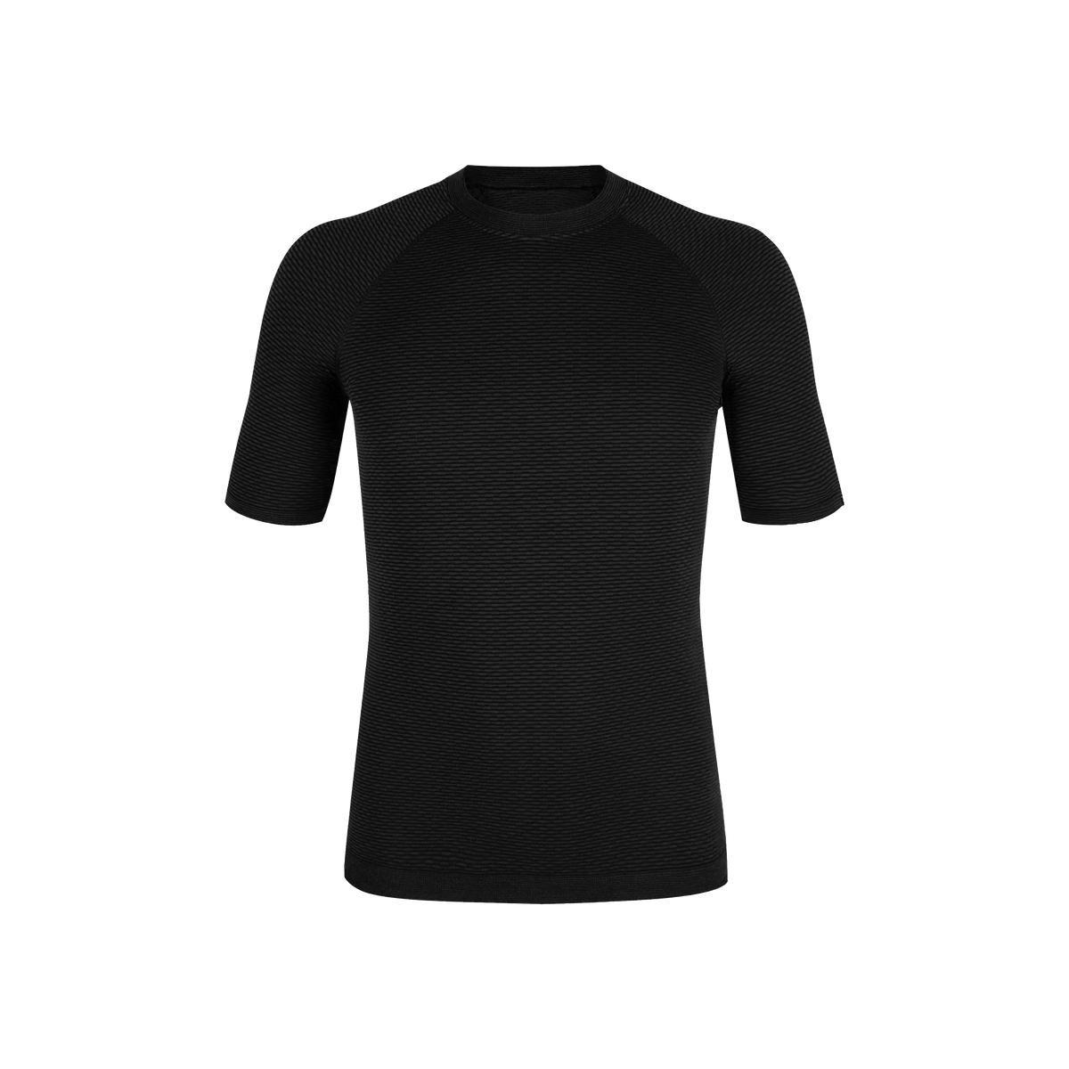camiseta técnica de lana merino Montura Seamless Merino dos para hombre en color negro y manga corta