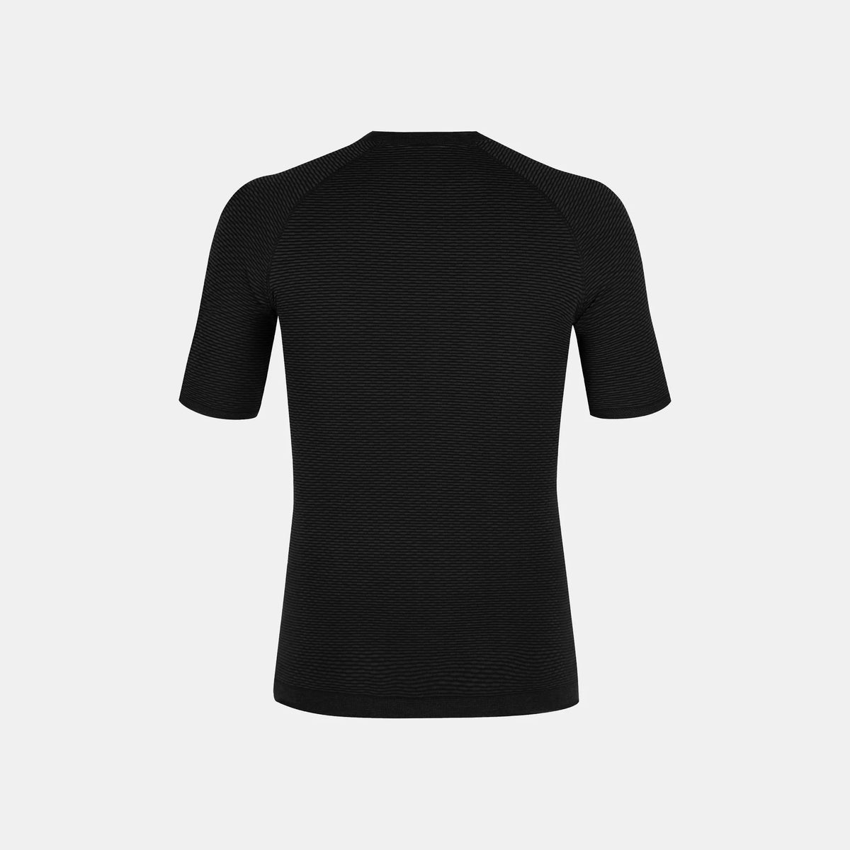 vista trasera de la camiseta técnica Montura Seamless Merino dos para hombre en color negro