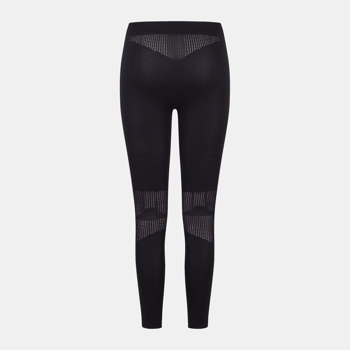 vista trasera del pantalón técnico Montura Seamless Ultra-L para mujer en color negro