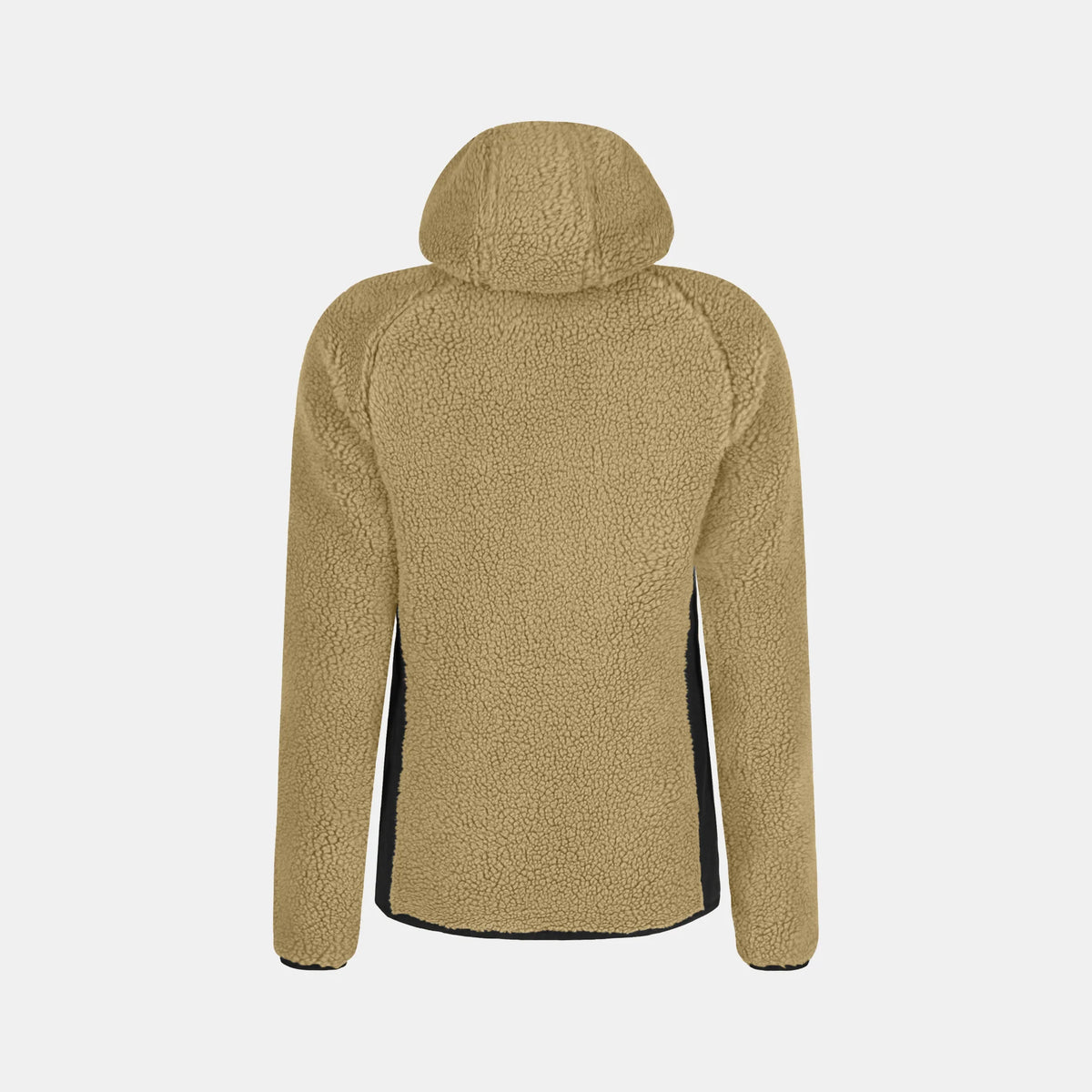 vista trasera de la chaqueta polar Montura Sherpa Maglia para mujer en color Desert Beige