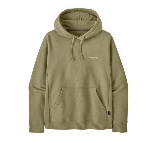 Sudadera Patagonia M’s Boardshort Logo Uprisal Hoody en Gumtree Green vista frontal para uso outdoor y diario. verde claro