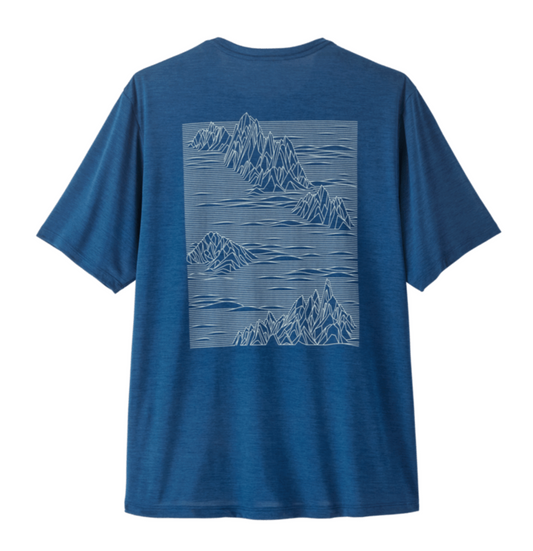 camiseta técnica Patagonia hombre Cap Cool Daily Shirt Strataspire vista trasera