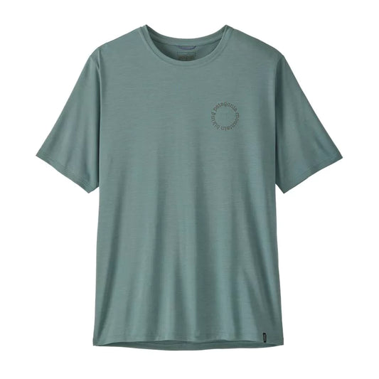 camiseta técnica Patagonia Cap Cool Daily Shirt mujer azul BSLX vista frontal
