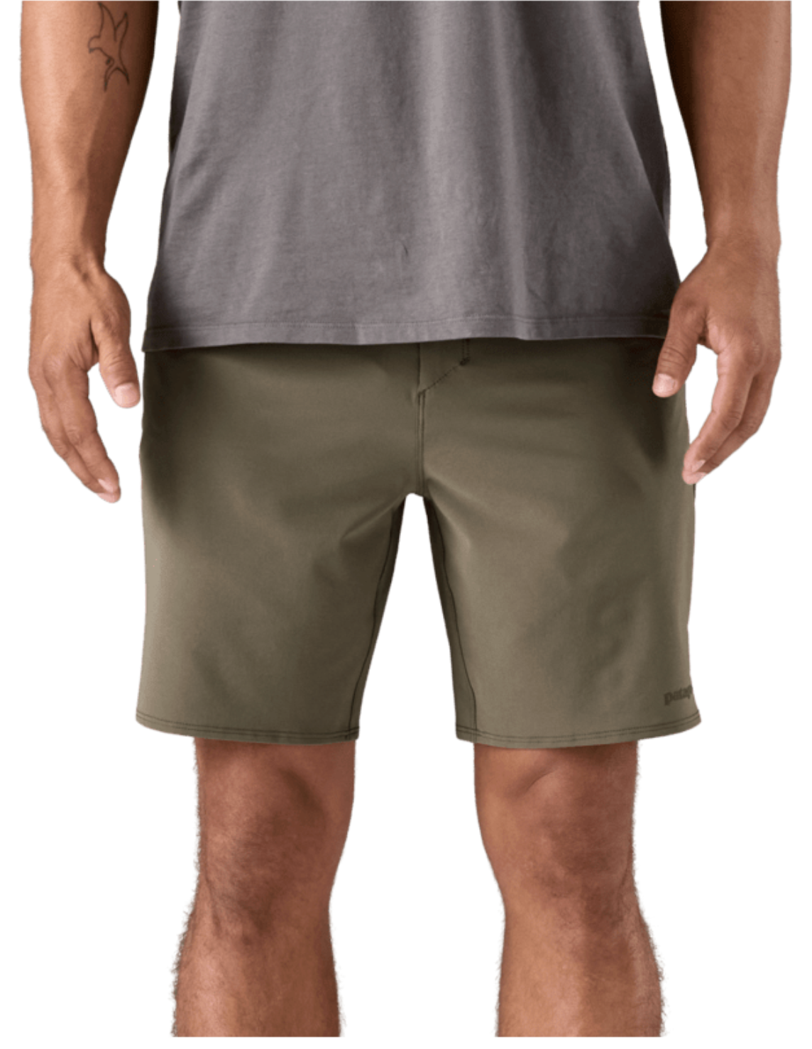 detalle tejido ligero y de secado rápido Patagonia Hydropeak Hybrid Walk Shorts