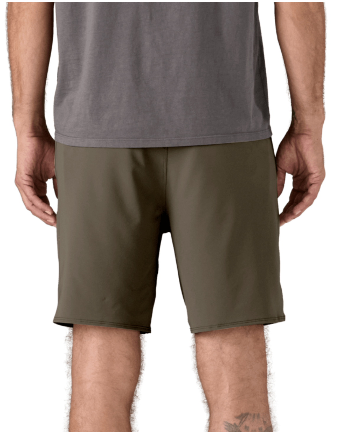 pantalón Patagonia Hydropeak Hybrid Walk Shorts hombre Basin Green vista trasera