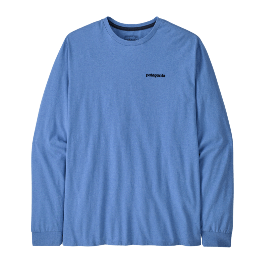 Camiseta de manga larga Patagonia M's L/S P-6 Logo Responsibili Tee para hombre en color abundant blue