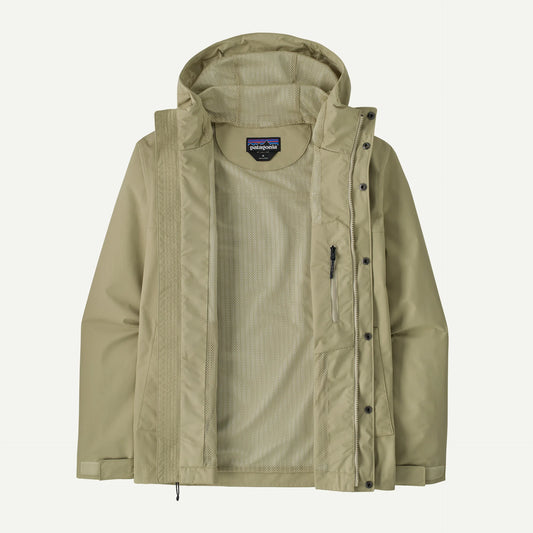 chaqueta impermeable Patagonia Outdoor Everyday Rain Jacket hombre abierta mostrando el interior